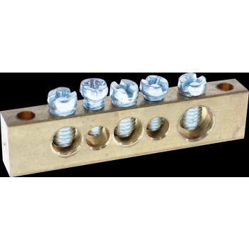  Barrette laiton 5 trous 