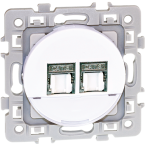  SQUARE 2xRJ45CAT6 (Gr2 TV) BLC 