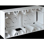  SQUARE cadre saillie 2 postes 