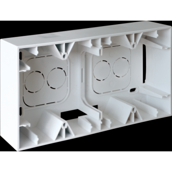  SQUARE cadre saillie 2 postes 