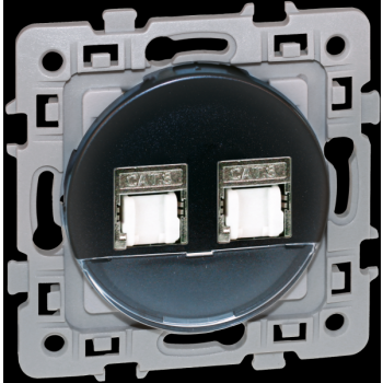  SQUARE 2xRJ45CAT6 (Gr2 TV)VULC 