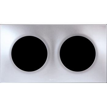  SQUARE PLAQ SILVER 2P ent71mm 
