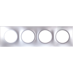  SQUARE PLAQ SILVER 4P ent71mm 