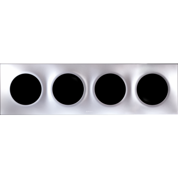  SQUARE PLAQ SILVER 4P ent71mm 