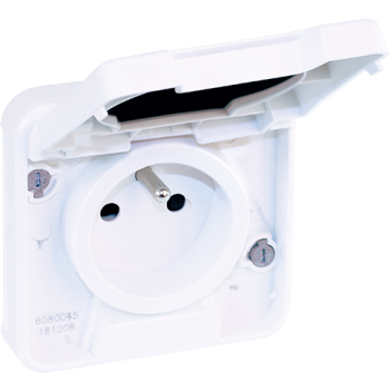  OXXO PC 2P+T compos BLANC IP55 