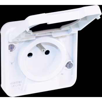  OXXO PC 2P+T BLC ENCASTRE IP55 