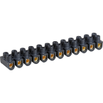  Barrettes laiton noire 6 mm 