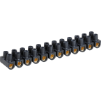  Barrette laiton noire 16 mm 