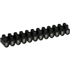  Barrettes acier noire 6 mm 