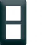  Plaque 2 postes E57 Anthracite 