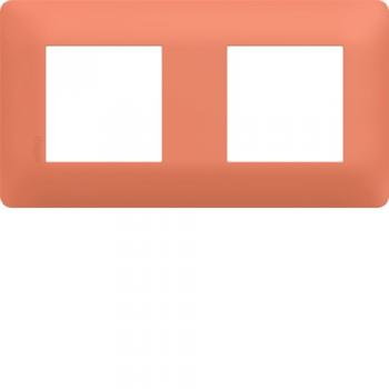 Plaque 2 postes Coral 