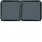  cubyko PC dble hor. 2P+T gris 