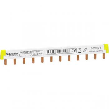  PEIGNE RACC 1P 100A 12MOD 